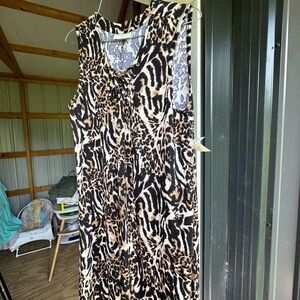 Animal print mini dress